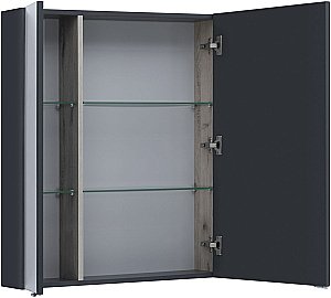 Зеркальный шкаф Aquanet Алвита new 90 антрацит купить в интернет-магазине сантехники Sanbest