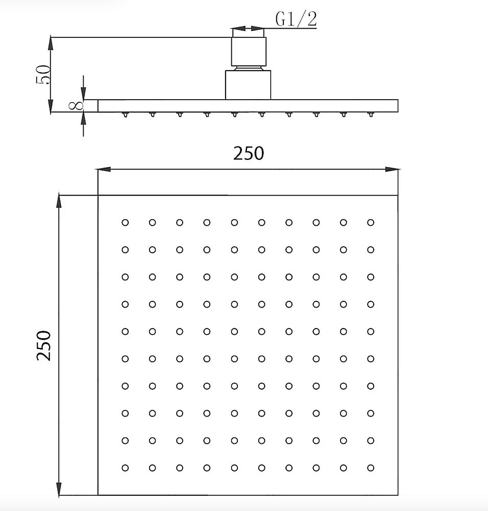 Верхний душ Migliore Palermo 29654 антикальций хром купить в интернет-магазине сантехники Sanbest