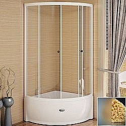 Душевой уголок Радомир Соул 90 стекло матовое/профиль белый купить в интернет-магазине Sanbest