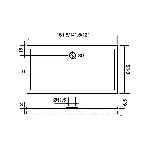 Душевой поддон Aquanet Gamma 00176904 120х80 купить в интернет-магазине Sanbest