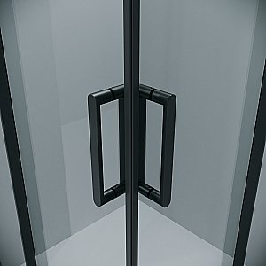 Душевой уголок Grossman Classic 300.K33.04.8080.21.00 80x80 стекло прозрачное/профиль черный матовый купить в интернет-магазине Sanbest