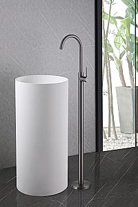 Смеситель для раковины Abber Wasser Kreis AF8141NG никель купить в интернет-магазине сантехники Sanbest