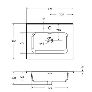 Тумба с раковиной BelBagno KRAFT 60 2C-SO/BB600ETL Rovere Nebrasca Nature для ванной в интернет-магазине Sanbest