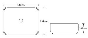 Раковина накладная SantiLine 50 SL-7025 коричневый мрамор купить в интернет-магазине Sanbest