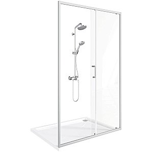 Душевая дверь Good Door Lite WTW 130 ЛТ00009 стекло прозрачное/профиль хром купить в интернет-магазине Sanbest