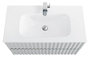 Тумба с раковиной Art&Max ELEGANT 100 светло-серая матовая для ванной в интернет-магазине Sanbest