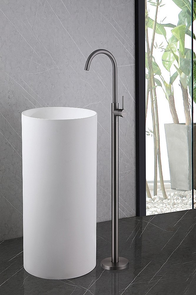 Смеситель для раковины Abber Wasser Kreis AF8141NG никель купить в интернет-магазине сантехники Sanbest