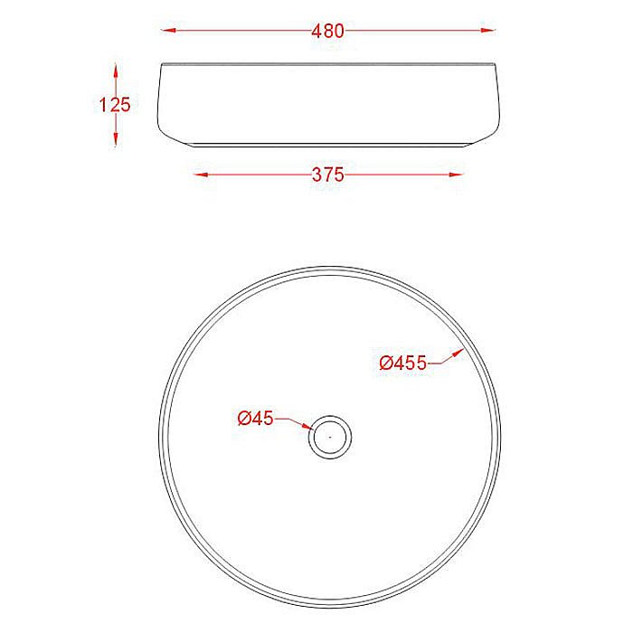 Раковина накладная Artceram Cognac 48 COL002 16 00 Blu Zaffiro купить в интернет-магазине Sanbest