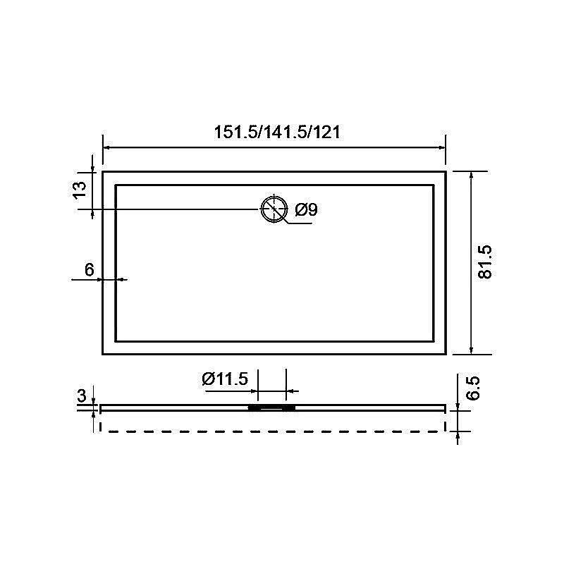 Душевой поддон Aquanet Gamma 00176904 120х80 купить в интернет-магазине Sanbest