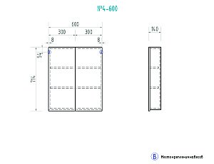 Зеркальный шкаф VIGO Grand zsh.GRA.60 купить в интернет-магазине сантехники Sanbest