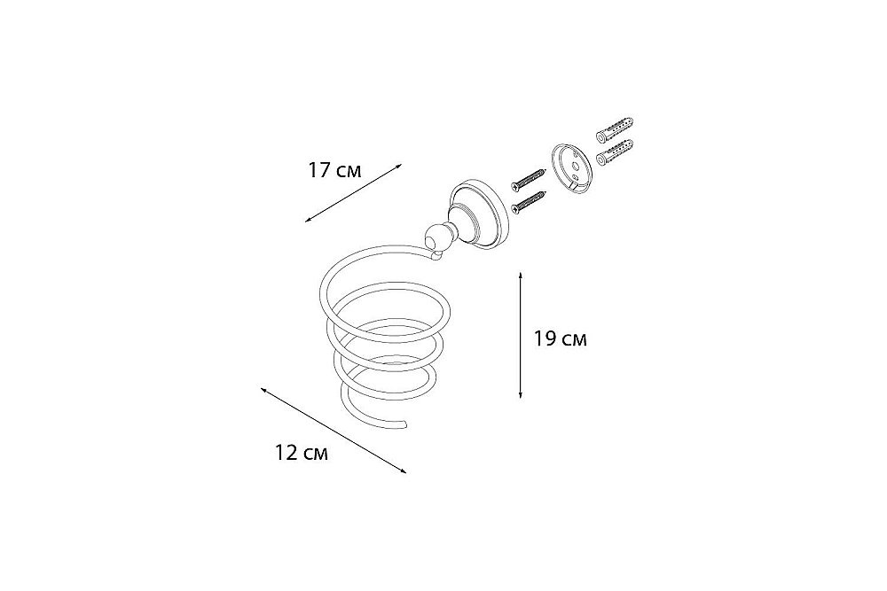 Держатель для фена FIXSEN Bogema FX-78519 купить в интернет-магазине сантехники Sanbest