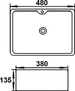 Раковина Melana 7291 7291-805 белая купить в интернет-магазине Sanbest