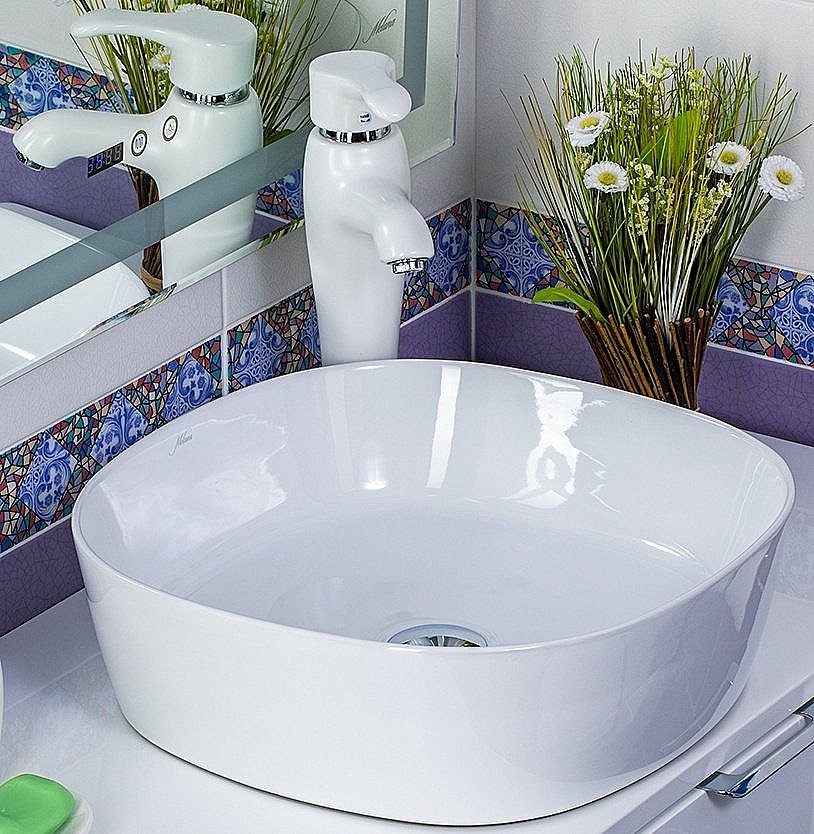 Раковина Melana 78107-805 белая купить в интернет-магазине Sanbest