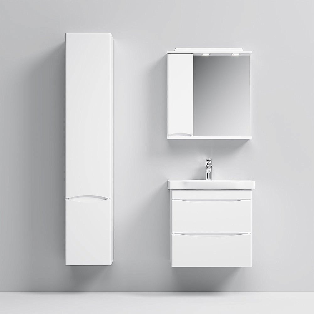 Зеркало со шкафом AM.PM Like 65 белый в ванную от интернет-магазине сантехники Sanbest