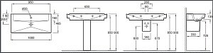 Раковина Jacob Delafon REVE 100 E4801-00 белая купить в интернет-магазине Sanbest