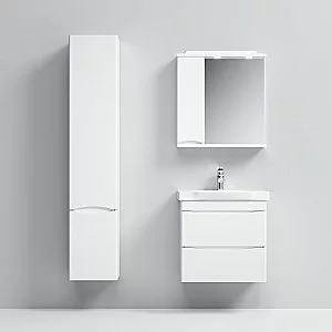 Зеркало со шкафом AM.PM Like 65 белый в ванную от интернет-магазине сантехники Sanbest