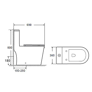 Инсталляция для унитаза Azario AZ-8010-1000 купить в интернет-магазине сантехники Sanbest