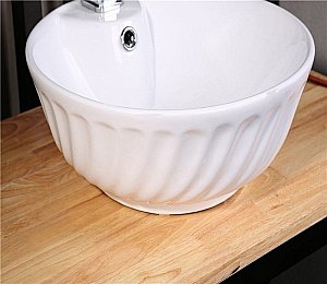 Раковина накладная Ceramalux N 40,5 9074 белая купить в интернет-магазине Sanbest