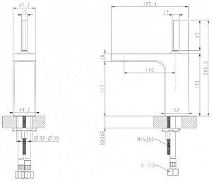 Смеситель для раковины Bravat SPRING F179113C купить в интернет-магазине сантехники Sanbest