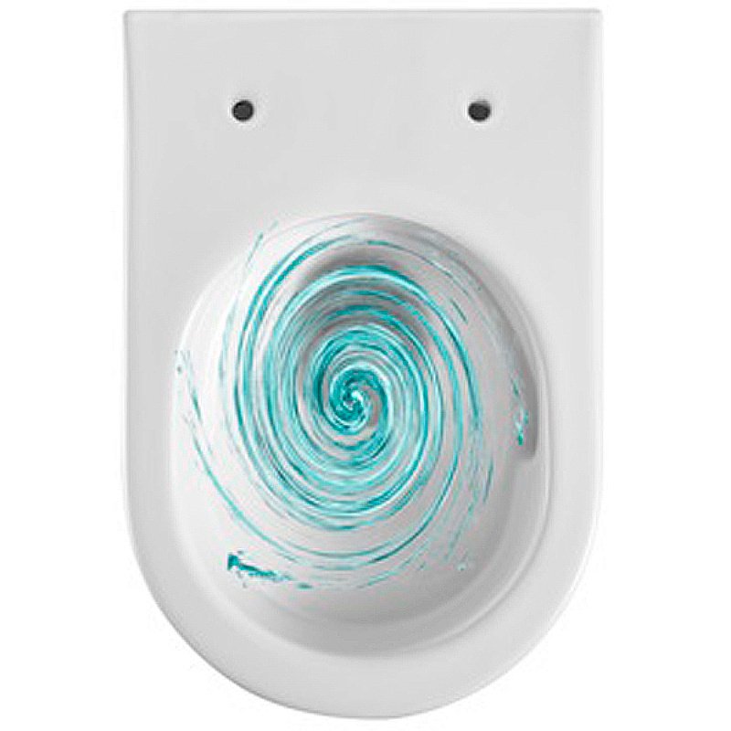 Унитаз подвесной Aquatek Оберон AQ1365T-00 белый, с крышкой микролифт, безободковый, слив-торнадо купить в интернет-магазине Sanbest