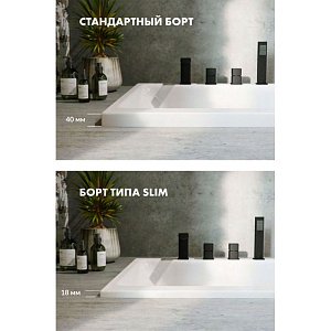 Ванна акриловая EXCELLENT Heaven Slim 170x75 RELAX золото купить в интернет-магазине Sanbest