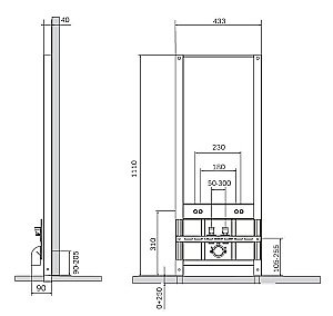Система инсталляции для биде AM.PM I032701 купить в интернет-магазине сантехники Sanbest