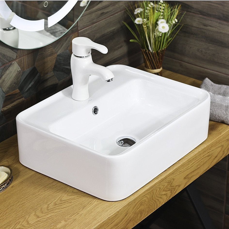 Раковина Melana 78355 78355-805 белая купить в интернет-магазине Sanbest