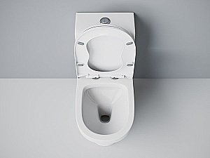 Унитаз-моноблок Laguraty 20980W с крышкой микролифт купить в интернет-магазине Sanbest