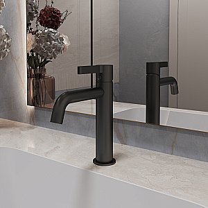 Смеситель для раковины Vincea Villa VBF-1VL1MB черный купить в интернет-магазине сантехники Sanbest