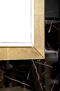 Зеркало Armadi Art Lucido Dolce 567-Foil 105 золото поталь в ванную от интернет-магазине сантехники Sanbest