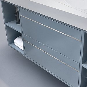 Тумба с раковиной Orans BC-1129 120 Matt Sky Blue для ванной в интернет-магазине Sanbest