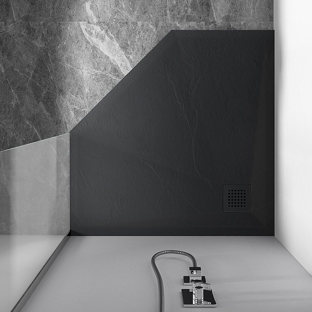 Душевой поддон Vincea VST-4SP9090A 90x90 антрацит купить в интернет-магазине Sanbest