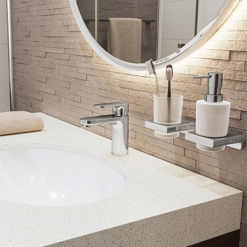 Диспенсер Hansgrohe AddStoris 41745000 хром купить в интернет-магазине сантехники Sanbest