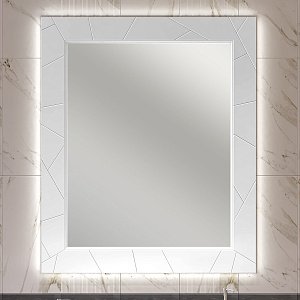 Зеркало Опадирис ЛУИДЖИ 00-00006557 90 белый матовый в ванную от интернет-магазине сантехники Sanbest