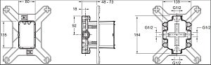 Система скрытого монтажа Jacob Delafon MODULO 98699D-NF купить в интернет-магазине сантехники Sanbest