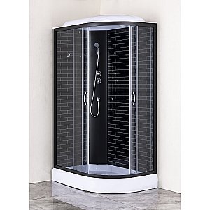 Душевая кабина Loranto CS-66120-13 GB 120х80 прозрачное стекло/профиль черный купить в интернет-магазине Sanbest