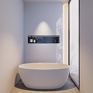 Скрытая настенная ниша Abber Nischen AN3006MB черная матовая купить в интернет-магазине сантехники Sanbest