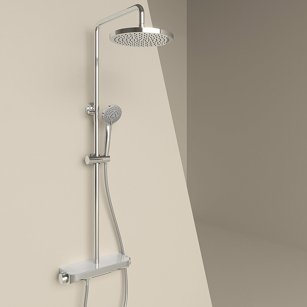 Душевая система Sancos Teo SC11002CH хром купить в интернет-магазине сантехники Sanbest