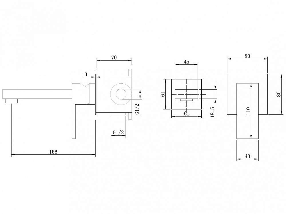 Смеситель для раковины ABBER Daheim AF8212B черный матовый купить в интернет-магазине сантехники Sanbest