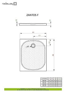 Душевой поддон Radaway Zantos F 80x100 купить в интернет-магазине Sanbest