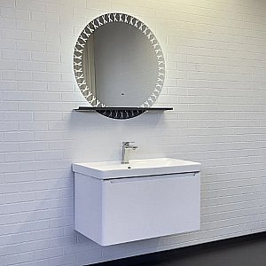 Тумба с раковиной Comforty Арзамас 80 00-00017884 белая матовая для ванной в интернет-магазине Sanbest