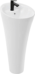 Раковина напольная WeltWasser WW LEERBACH 4141 GL-WT 41 белая купить в интернет-магазине Sanbest