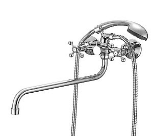 Смеситель для ванны Milardo Duplex DUPSB02M10 хром купить в интернет-магазине сантехники Sanbest