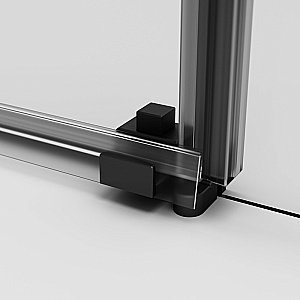 Душевой уголок AM.PM X-Joy Square Slide W94G-403-10080-BТ 100х80 стекло прозрачное/профиль черный матовый купить в интернет-магазине Sanbest