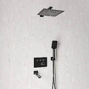 Душевая система WasserKraft Wiese A8458.182.200.186.195.202.176 Thermo оружейная сталь купить в интернет-магазине сантехники Sanbest