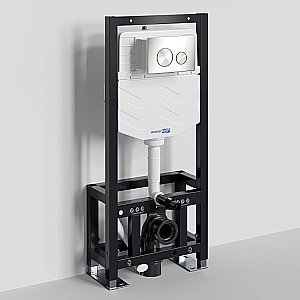 Инсталляция для унитаза WasserKraft Dill 61TLT.010.ME.BN02 с кнопкой никель купить в интернет-магазине сантехники Sanbest