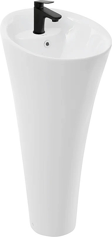 Раковина напольная WeltWasser WW LEERBACH 4141 GL-WT 41 белая купить в интернет-магазине Sanbest