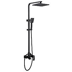 Душевая система Abber Wasserfall AF8616BL черная матовая купить в интернет-магазине сантехники Sanbest