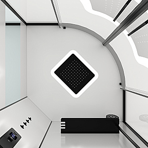 Душевая кабина Black&White Galaxy 90х90 8051GM с гидромассажем, стекло прозрачное/профиль оружейная сталь купить в интернет-магазине Sanbest