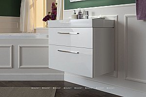 Тумба с раковиной Aquanet Nova 242262 75 белый для ванной в интернет-магазине Sanbest